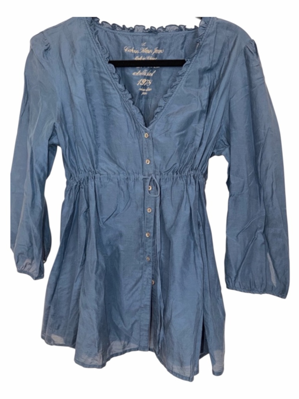 Calvin Klein Jeans Navy Blue  baby doll top